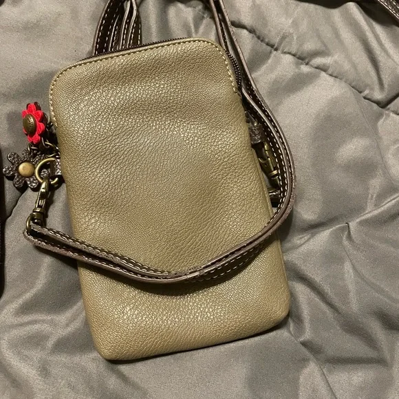 Chala Fox and Dragonfly Crossbody Bag Set - Black and Tan - Picture 3 of 6